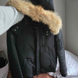 Winter Down Leather Danier Coat